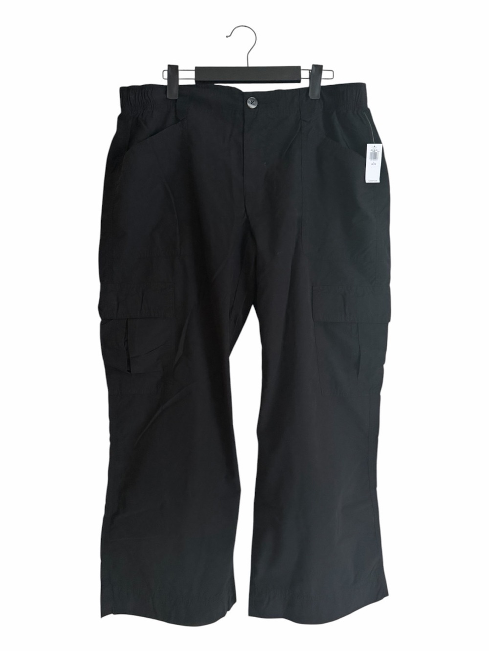 Old Navy Black Wide Leg Straight Cargo Pants with Utility Pockets